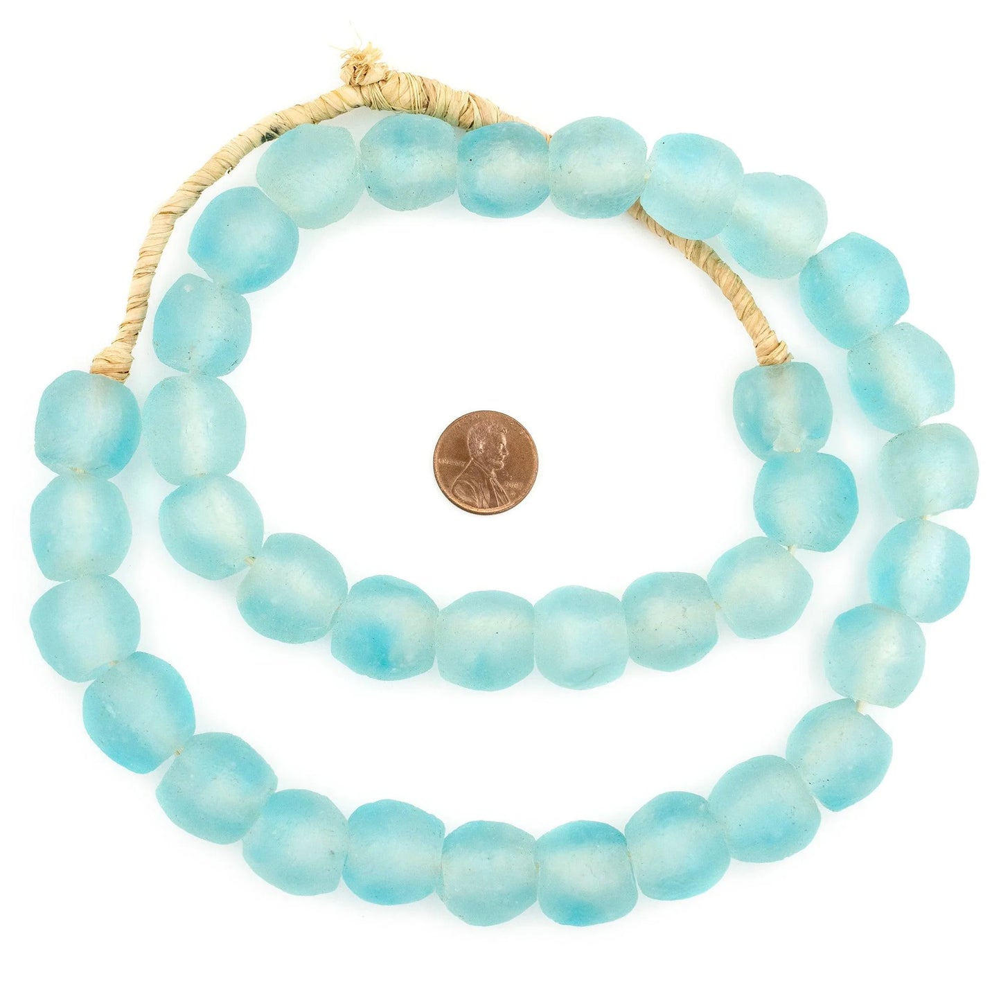 Aqua Marine Recycled Glass Beads