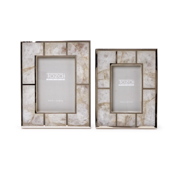 White Quartz Photo Frame