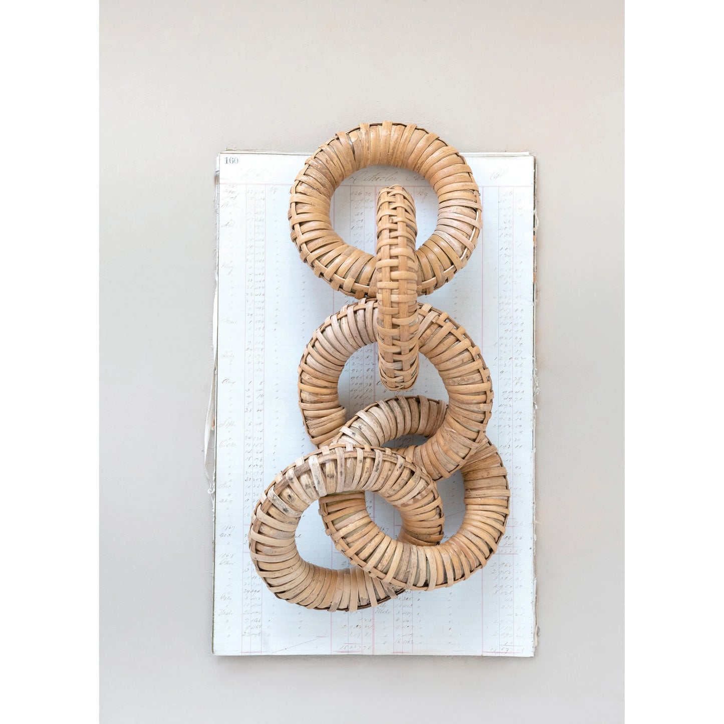 Rattan Wrapped Mango Wood Chain